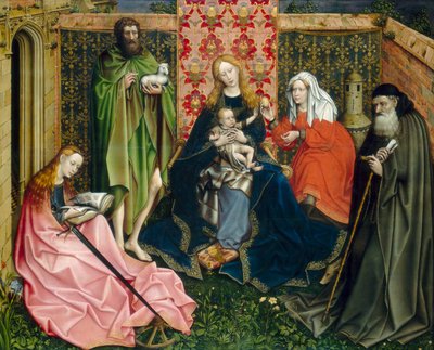 Madone et Enfant avec des Saints dans le jardin clos - Robert Campin